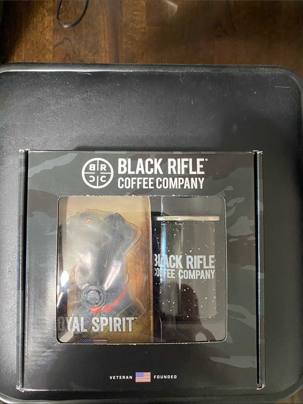 Black Rifle Coffee Company Black Gift Set with Black Canister